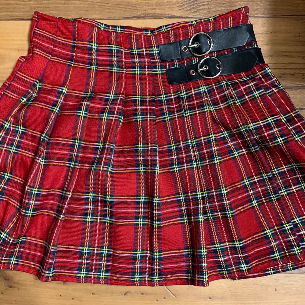 Forever 21 Red Plaid Skirt